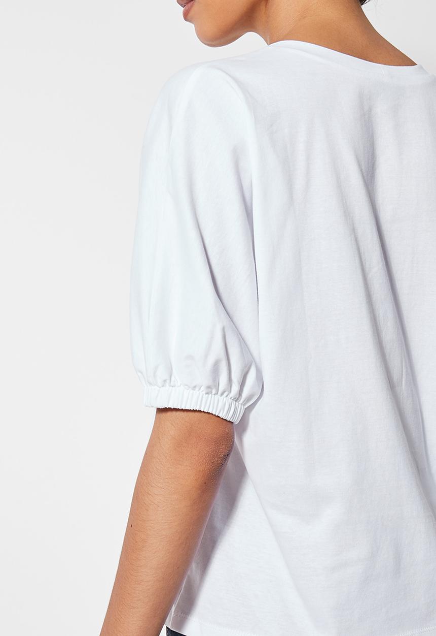 Superbalist - Puff sleeve tee - white