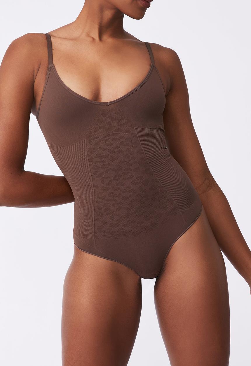 Cotton On - Go figure plunge bodysuit - espresso