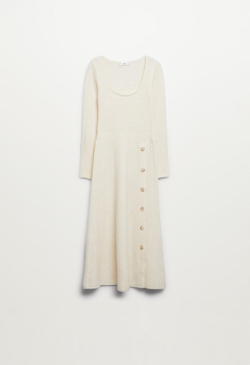 MANGO - Plus dress cloud - light beige