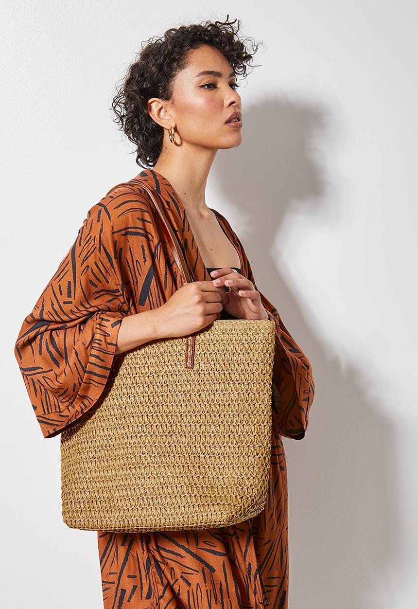 Superbalist - Izzy straw shopper - natural