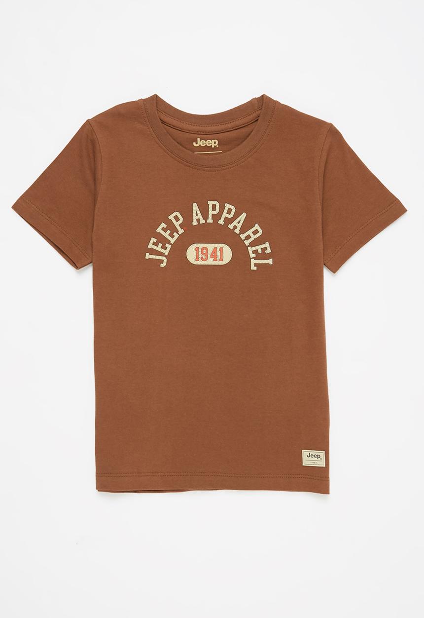 JEEP - Boys short sleeve graphic tee - brown 