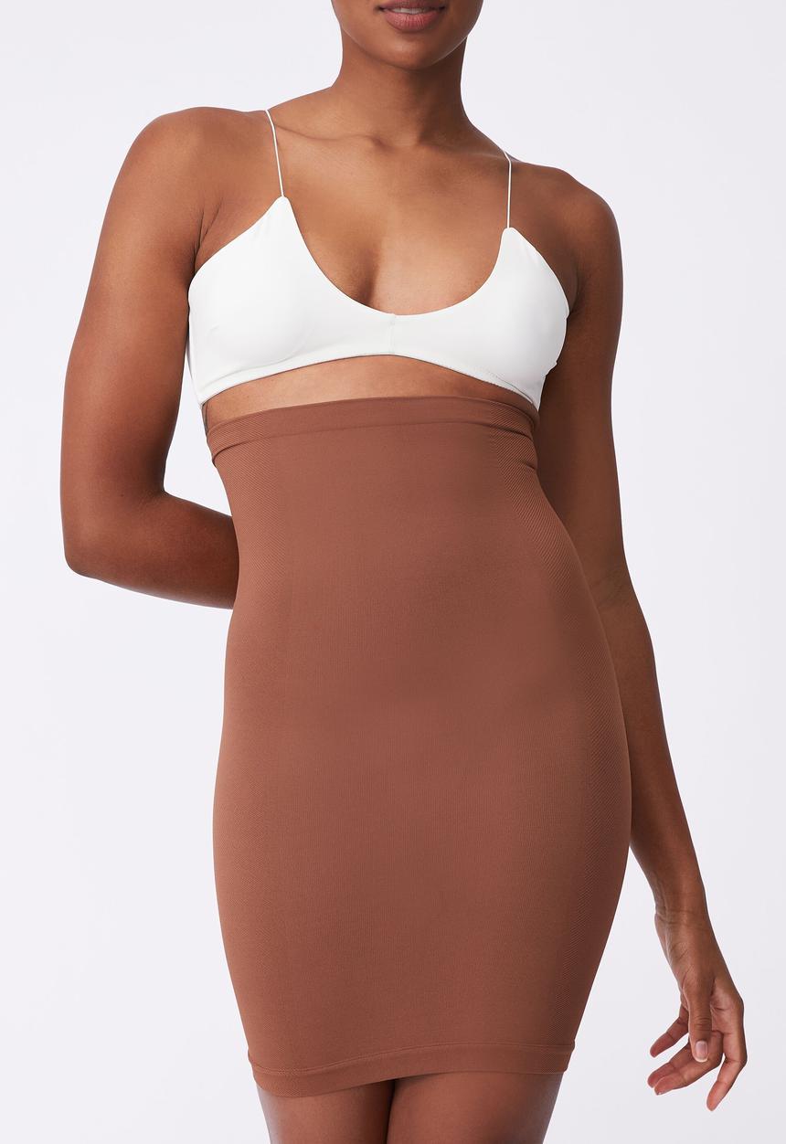 Cotton On - Smoothing  skirt - chocolate mousse