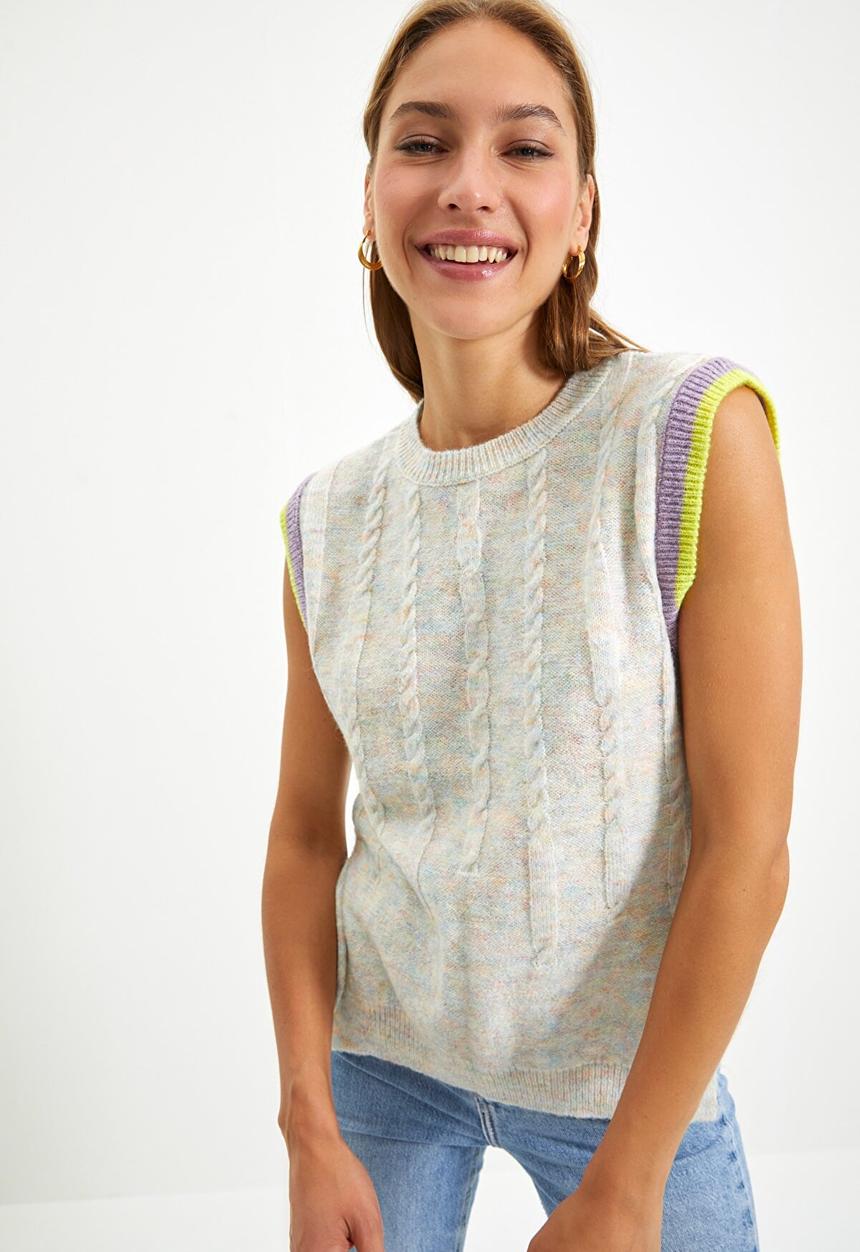 Trendyol - Knit sweater - ecru
