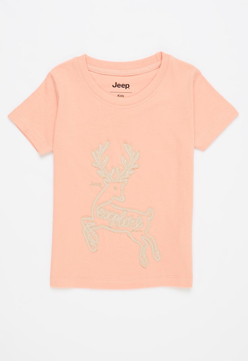 JEEP - Girls short sleeve graphic tee - pink