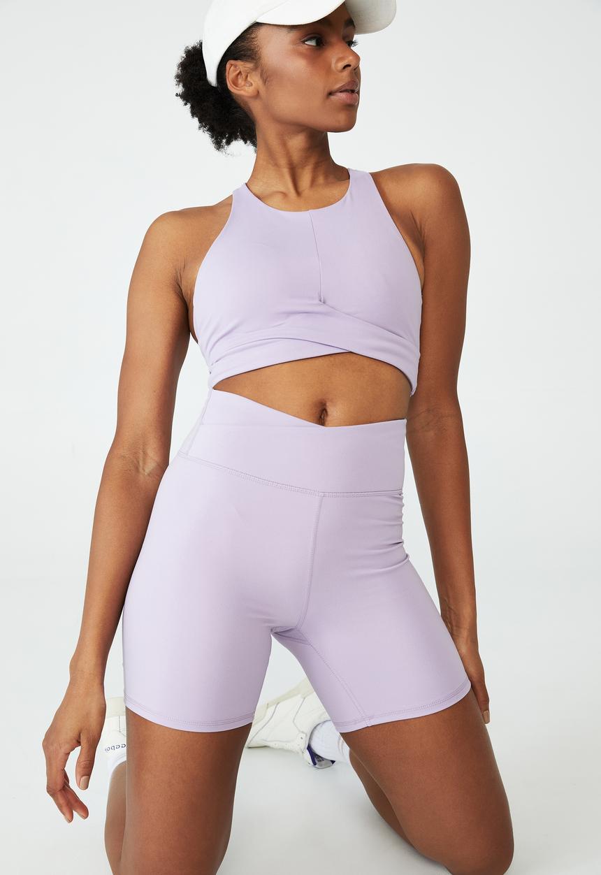 Cotton On - Ultra soft movement bike shorts - soft grape