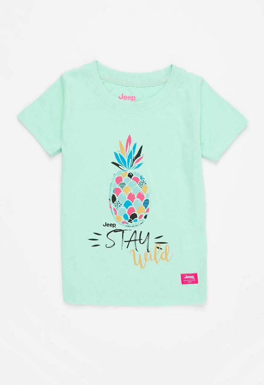 JEEP - Girls short sleeve graphic tee - mint 