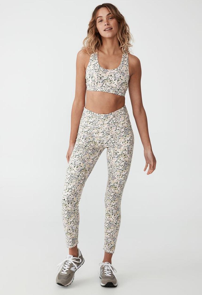 Cotton On - Ultra soft movement full length tight - floral fields