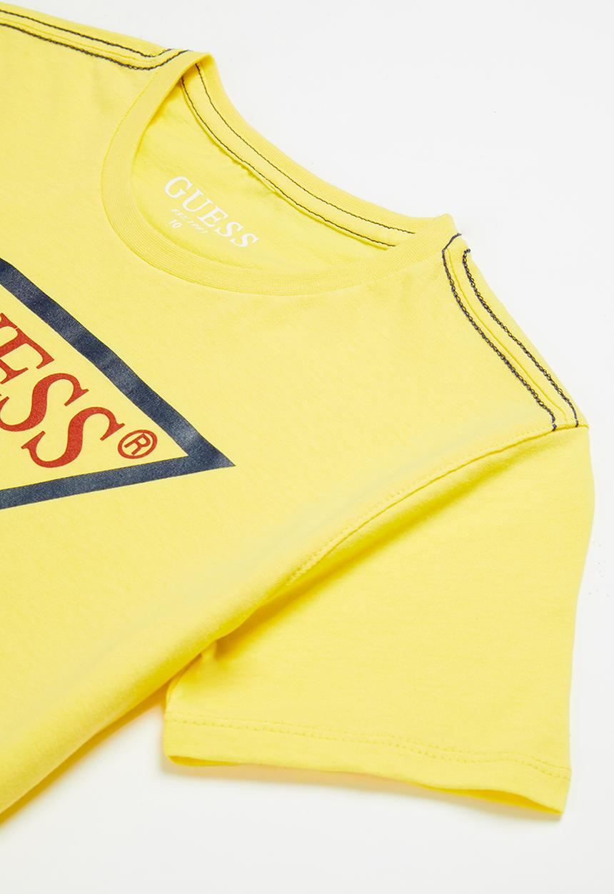 GUESS - Boys core triangle tee - yellow