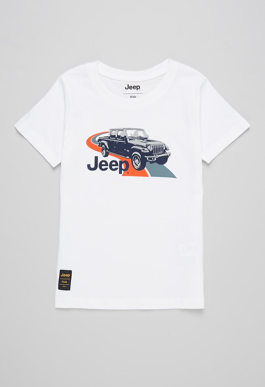 JEEP - Boys short sleeve graphic tee - white 