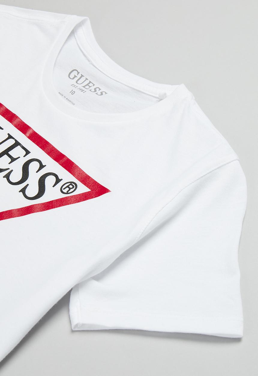 GUESS - Boys core triangle tee - white