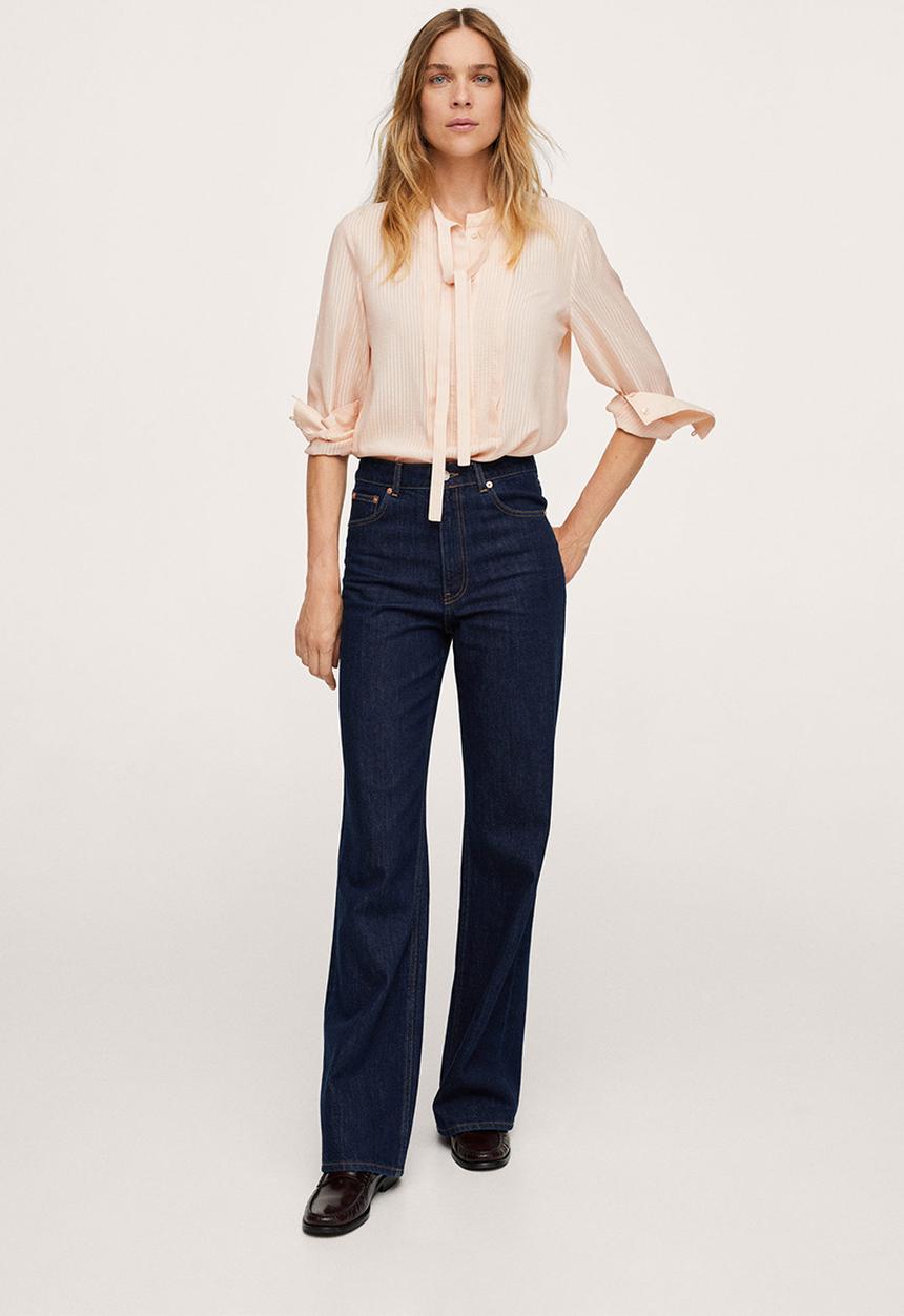 MANGO - Blouse blanca - light beige