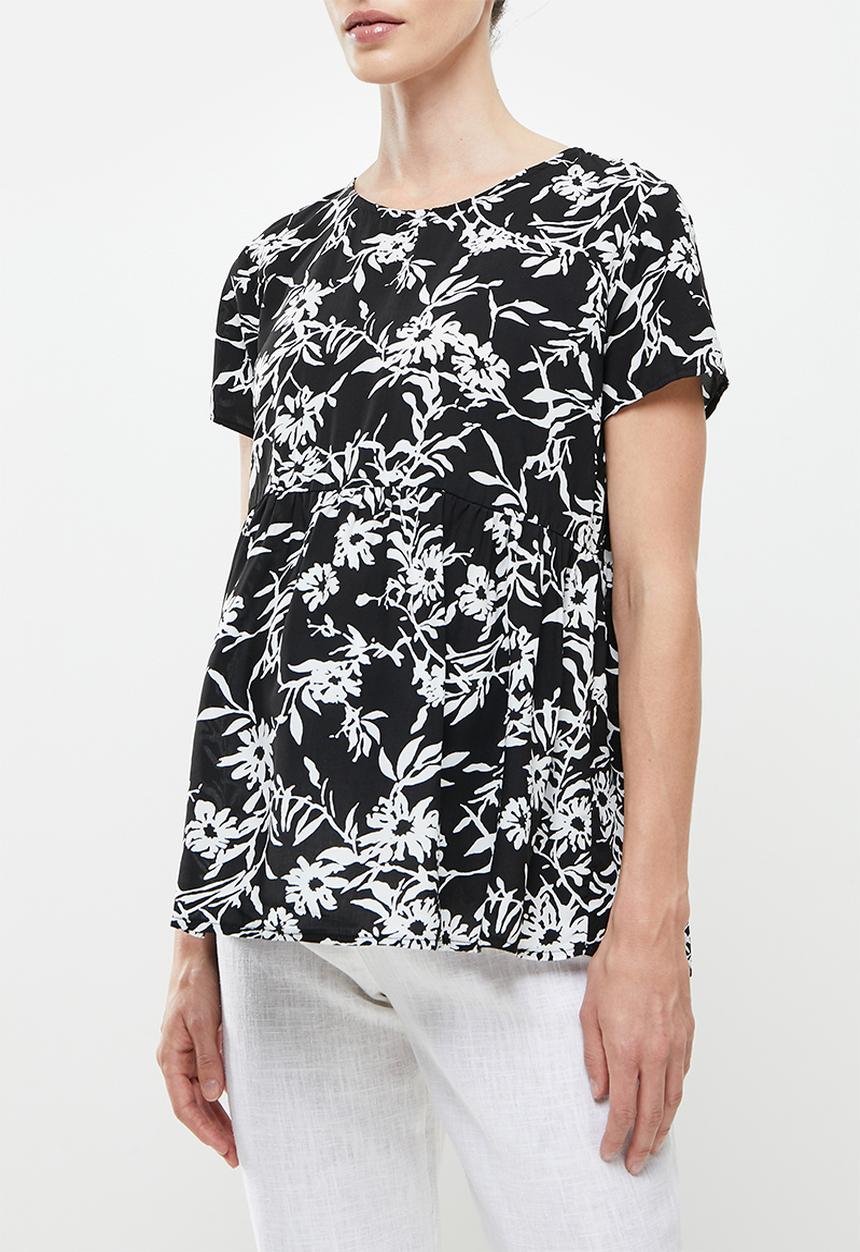 edit Maternity - Babydoll top - mono floral