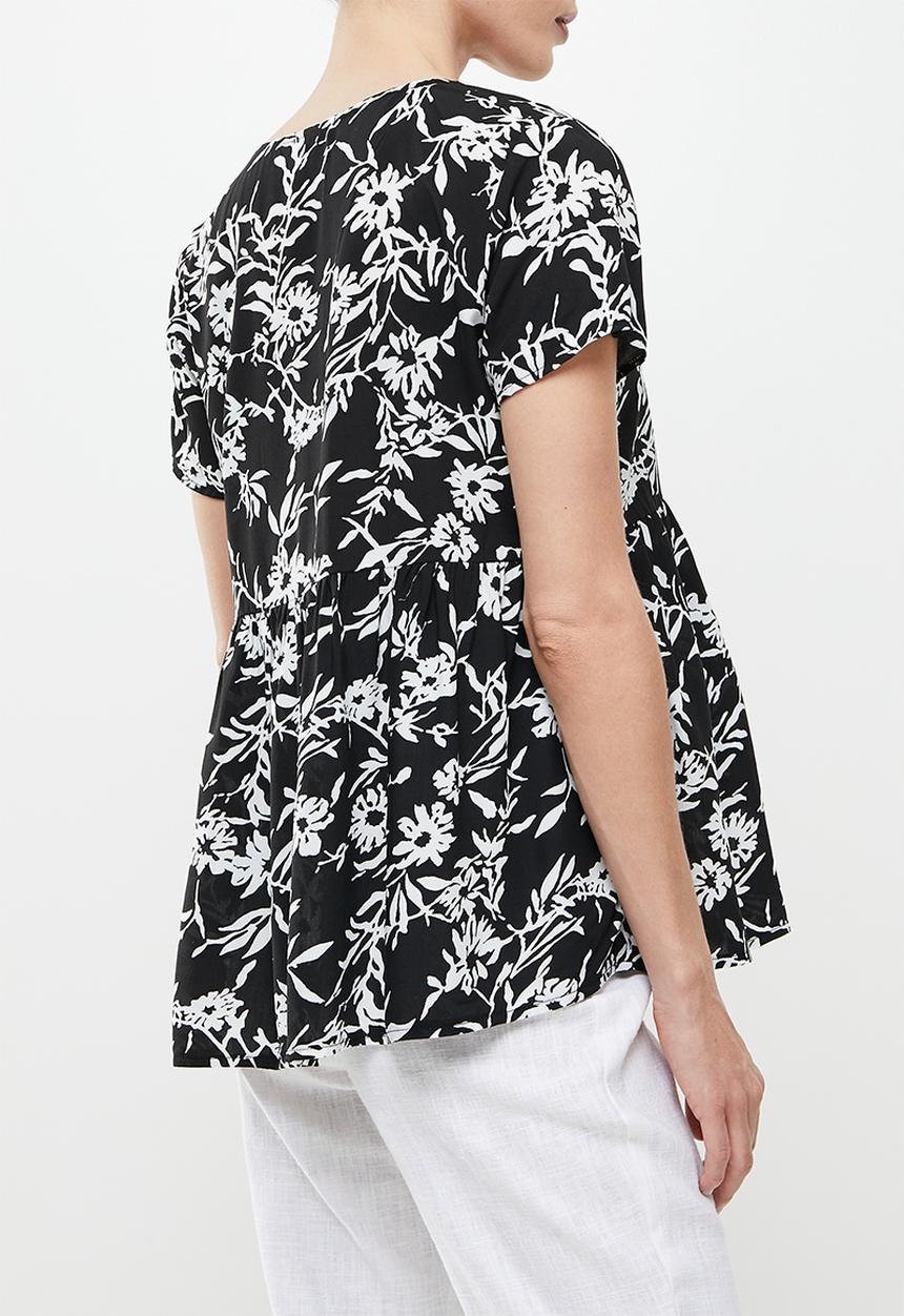 edit Maternity - Babydoll top - mono floral