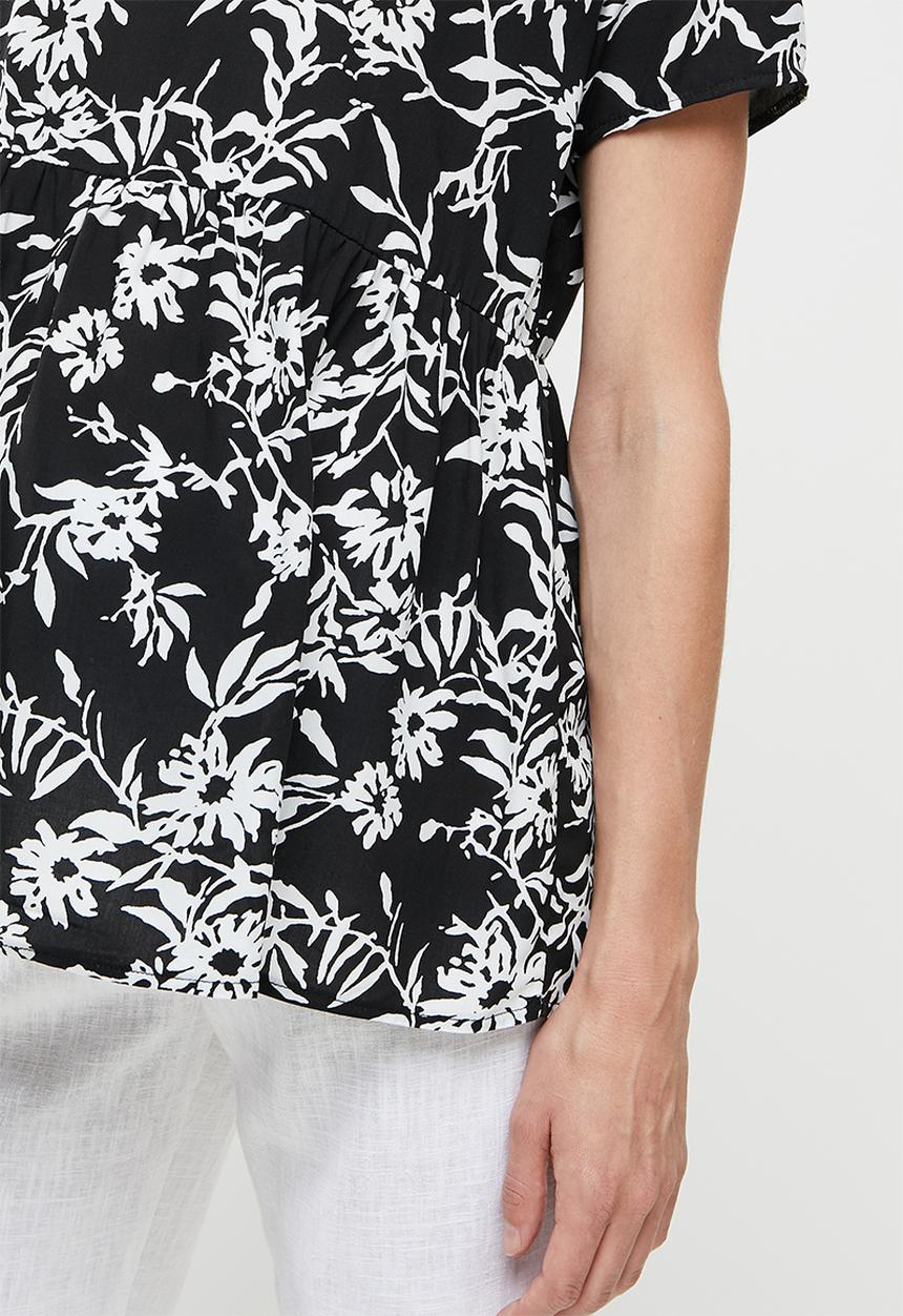 edit Maternity - Babydoll top - mono floral
