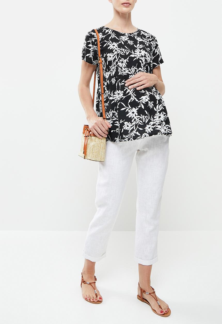 edit Maternity - Babydoll top - mono floral