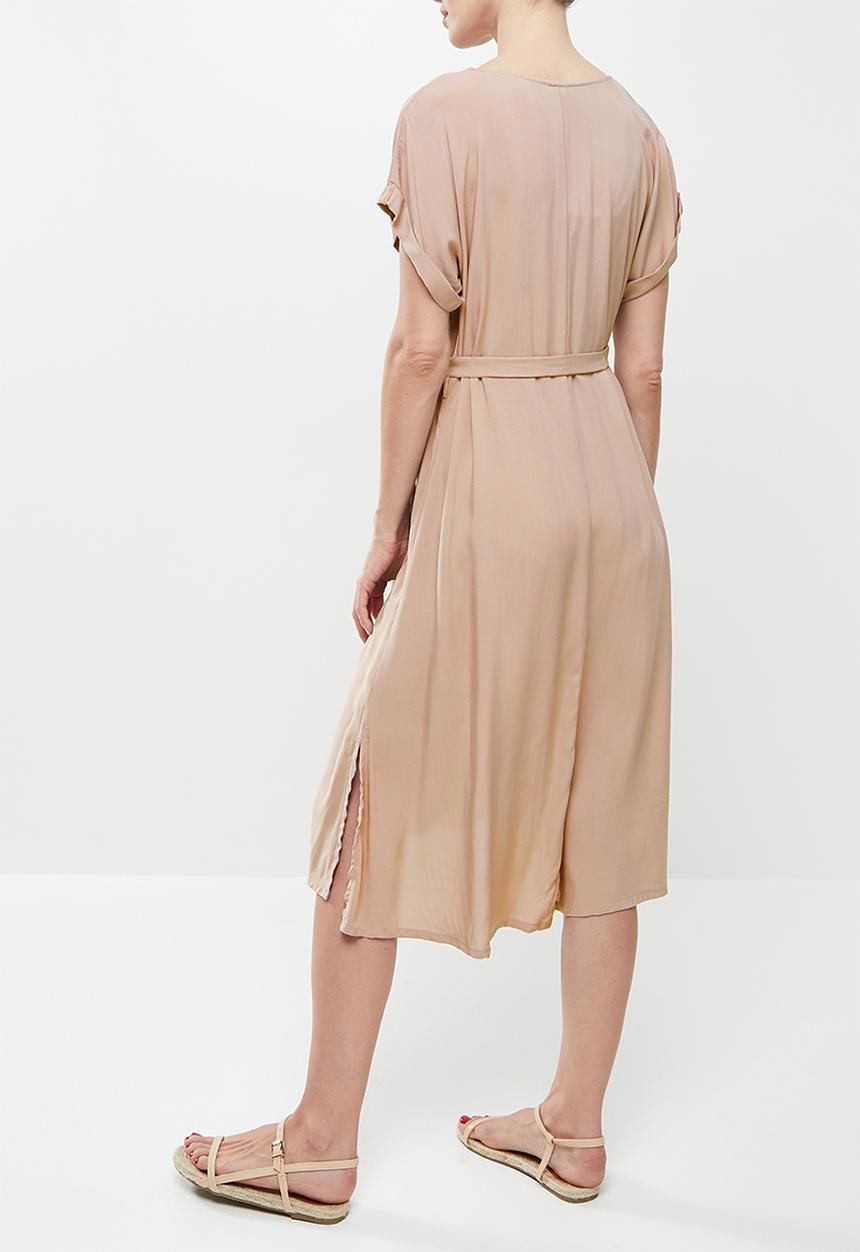edit Maternity - V-neck dress - bark
