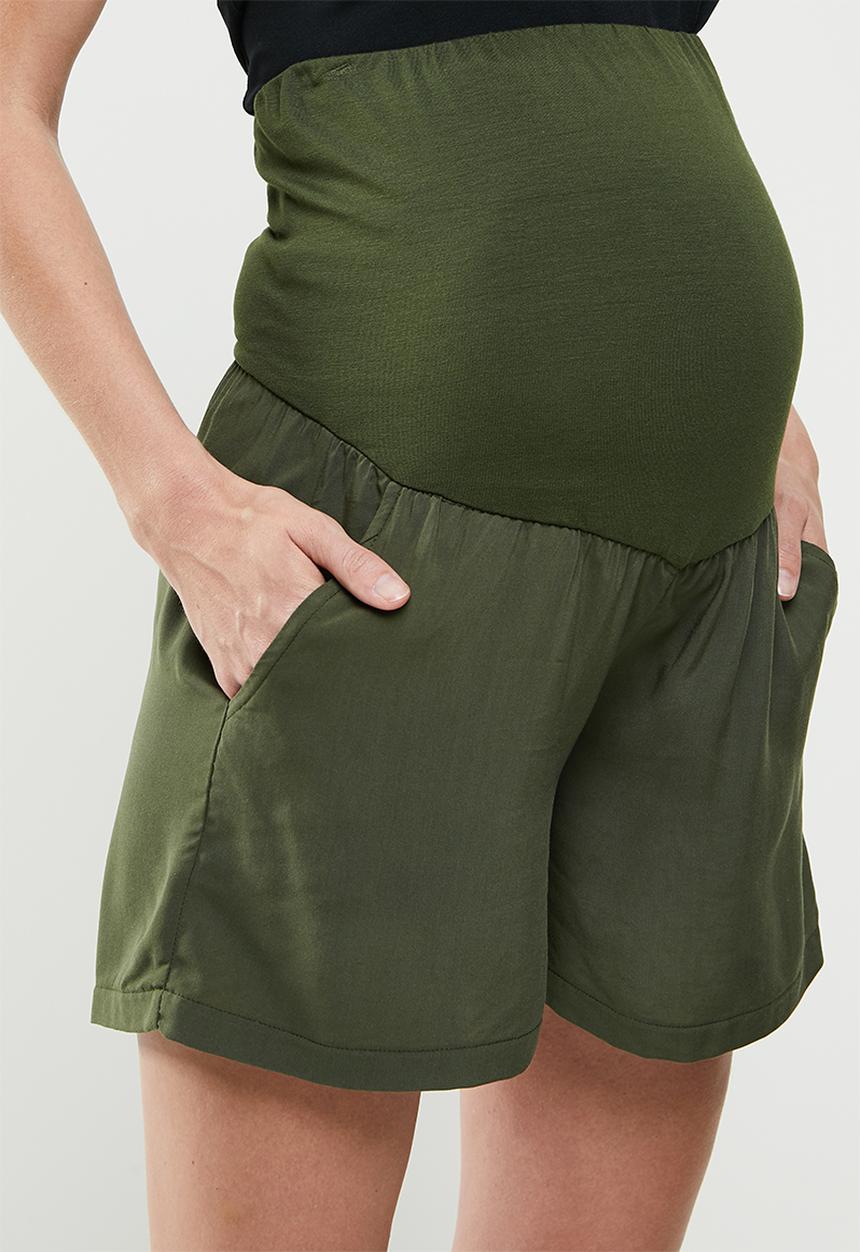 Superbalist - Maternity easy pull on shorts - khaki
