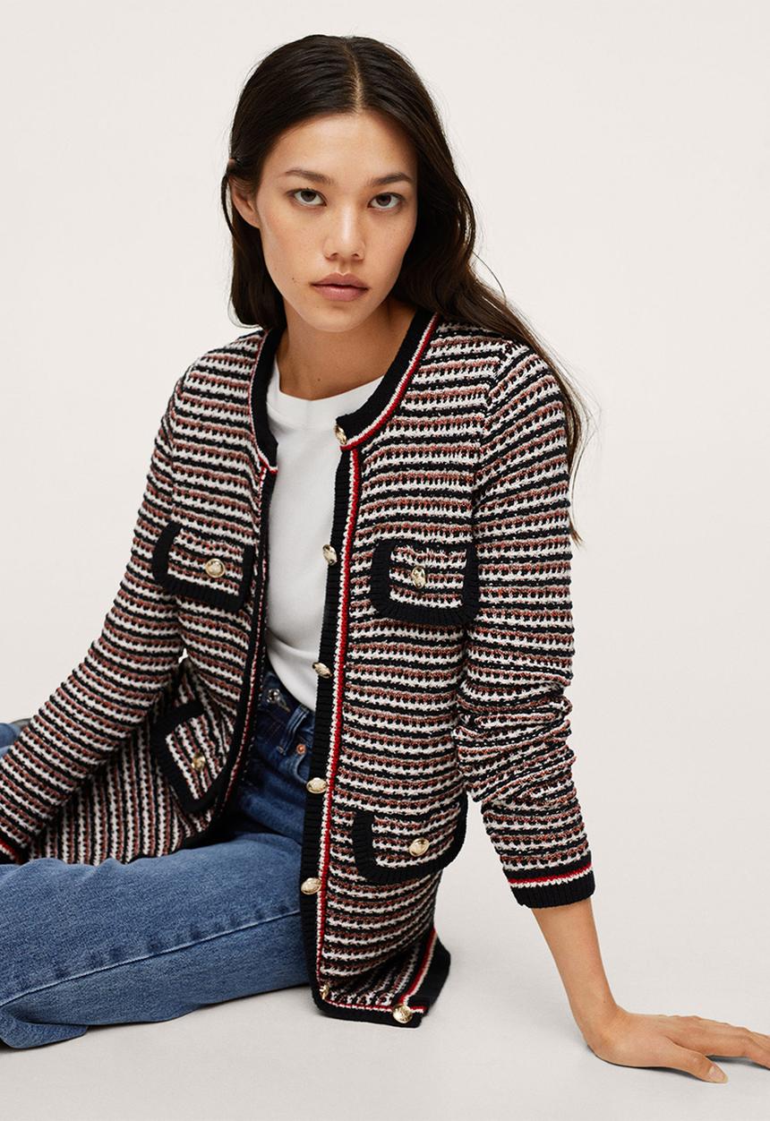 MANGO - Cardigan board - black