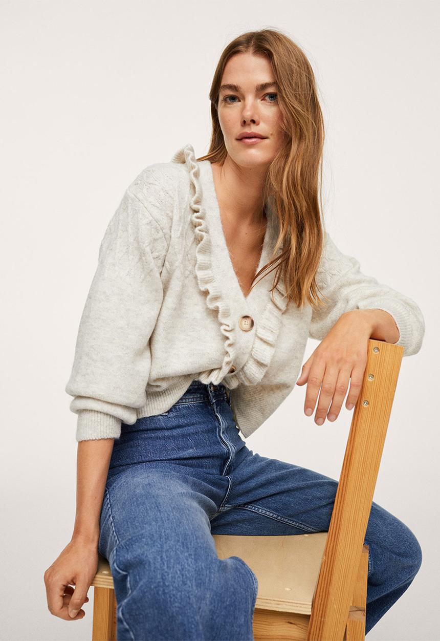MANGO - Cardigan dulce - light beige