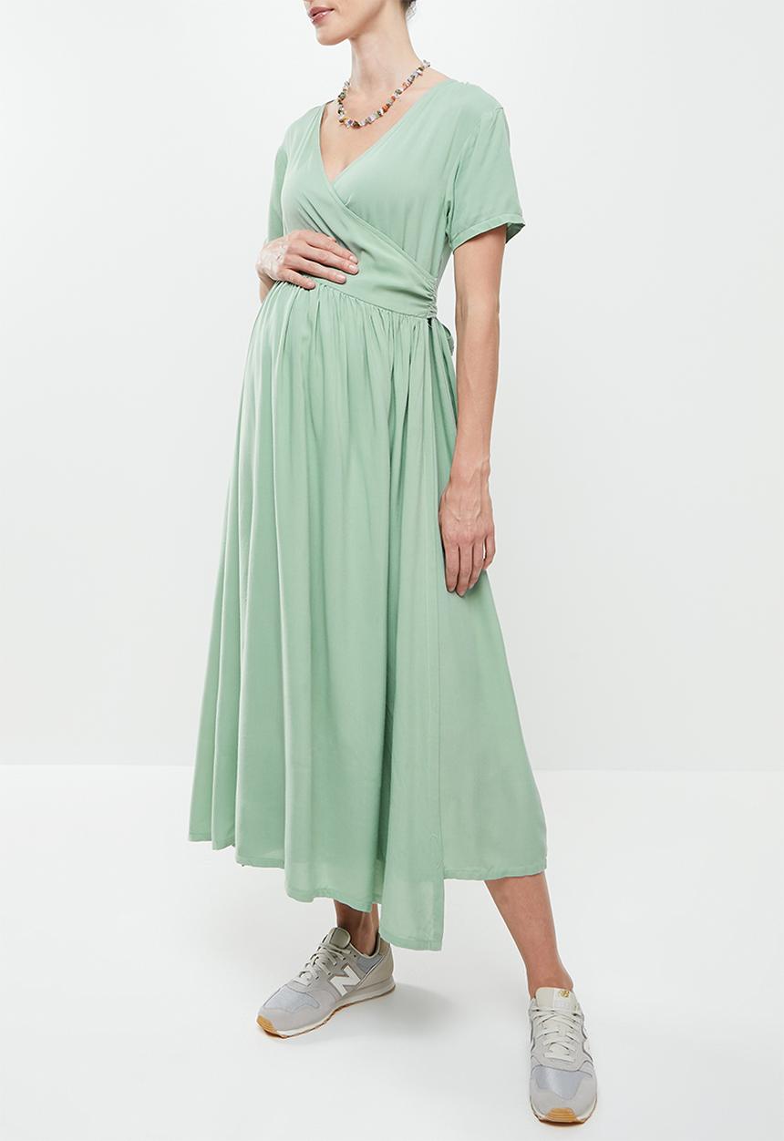 Superbalist - Feeding wrap dress - dusty sage
