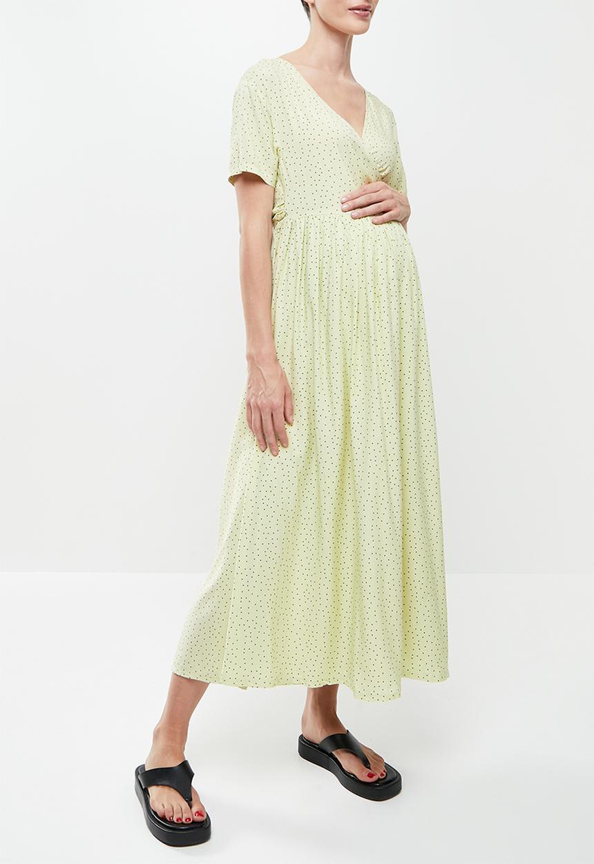Superbalist - Feeding wrap dress - yellow & black 