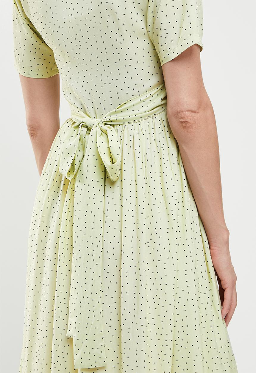 Superbalist - Feeding wrap dress - yellow & black 