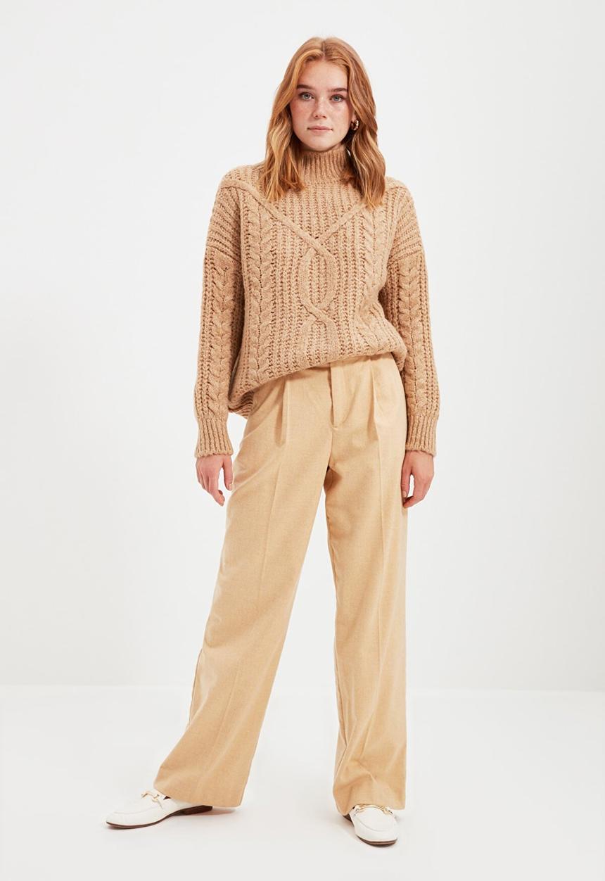 Trendyol - Knit sweater - camel