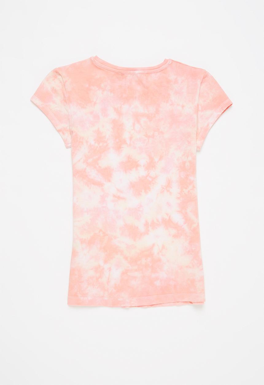 SISSY BOY - Oliana basic round neck tee - pink & white