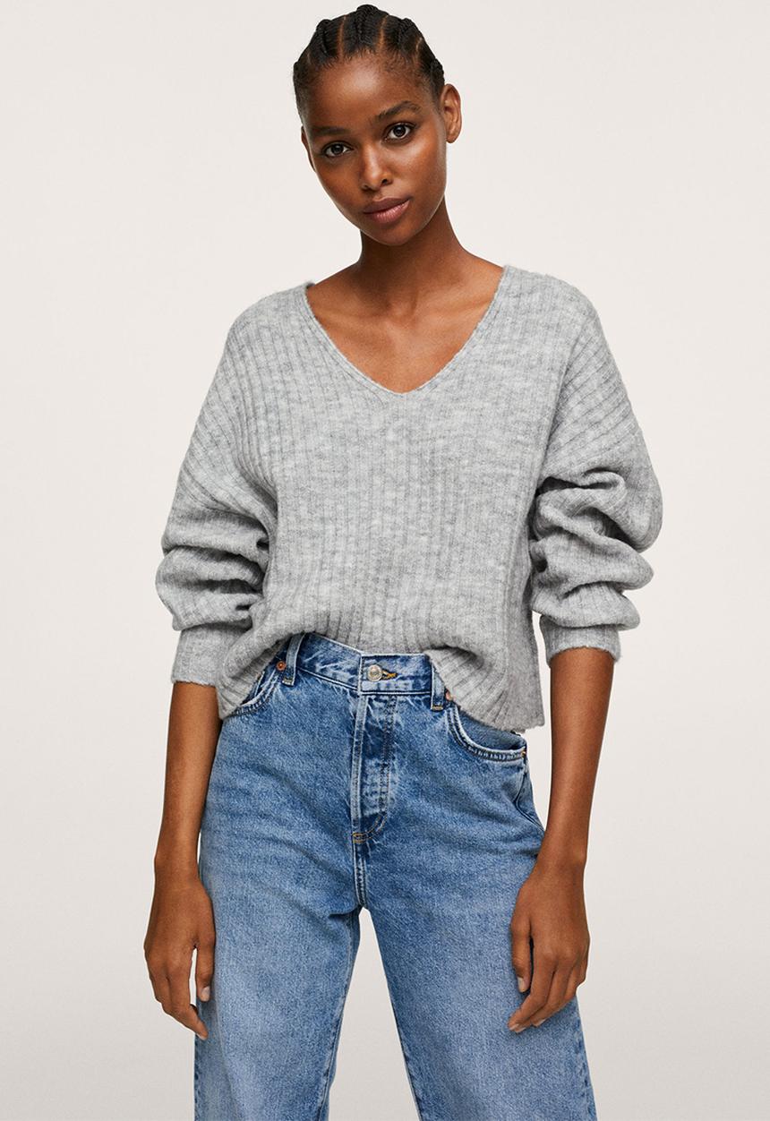 MANGO - Sweater picky - light pastel grey