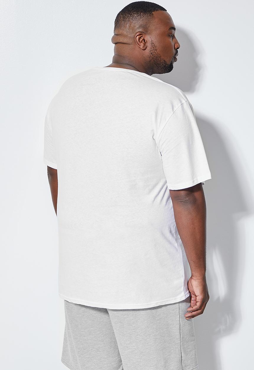 Superbalist - Nate plus crew neck tee - white 