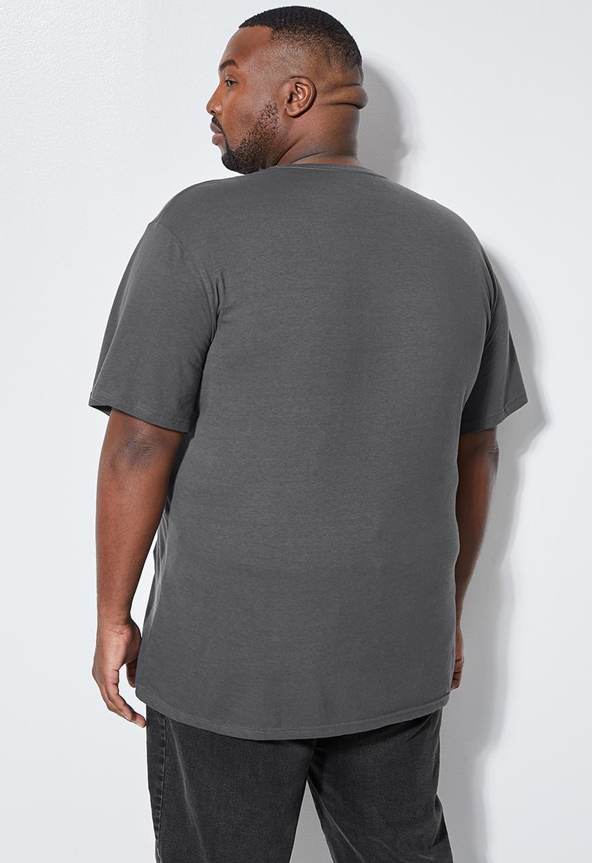 Superbalist - Nate plus crew neck tee - dark grey 