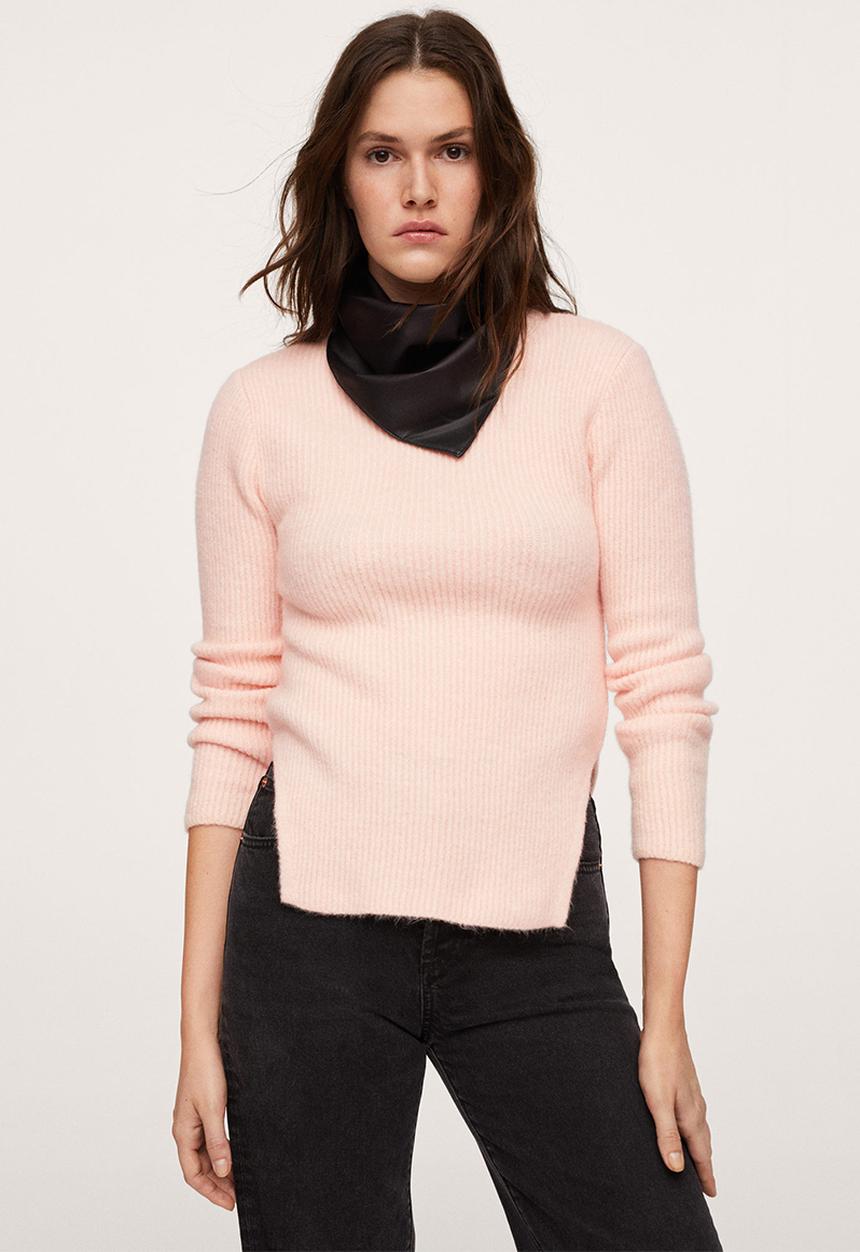 MANGO - Sweater corset - light pastel pink