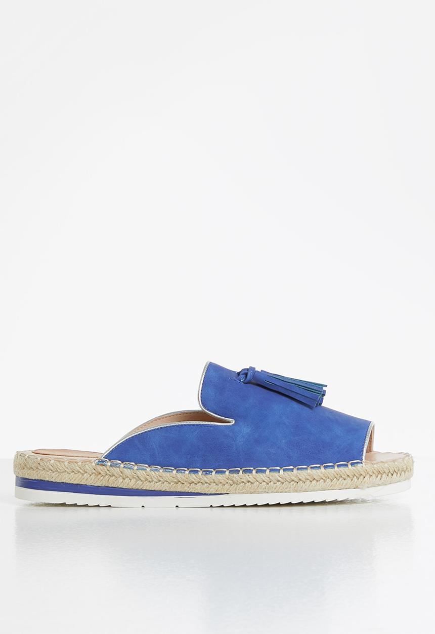 Seduction - Tassel espadrille slide - blue