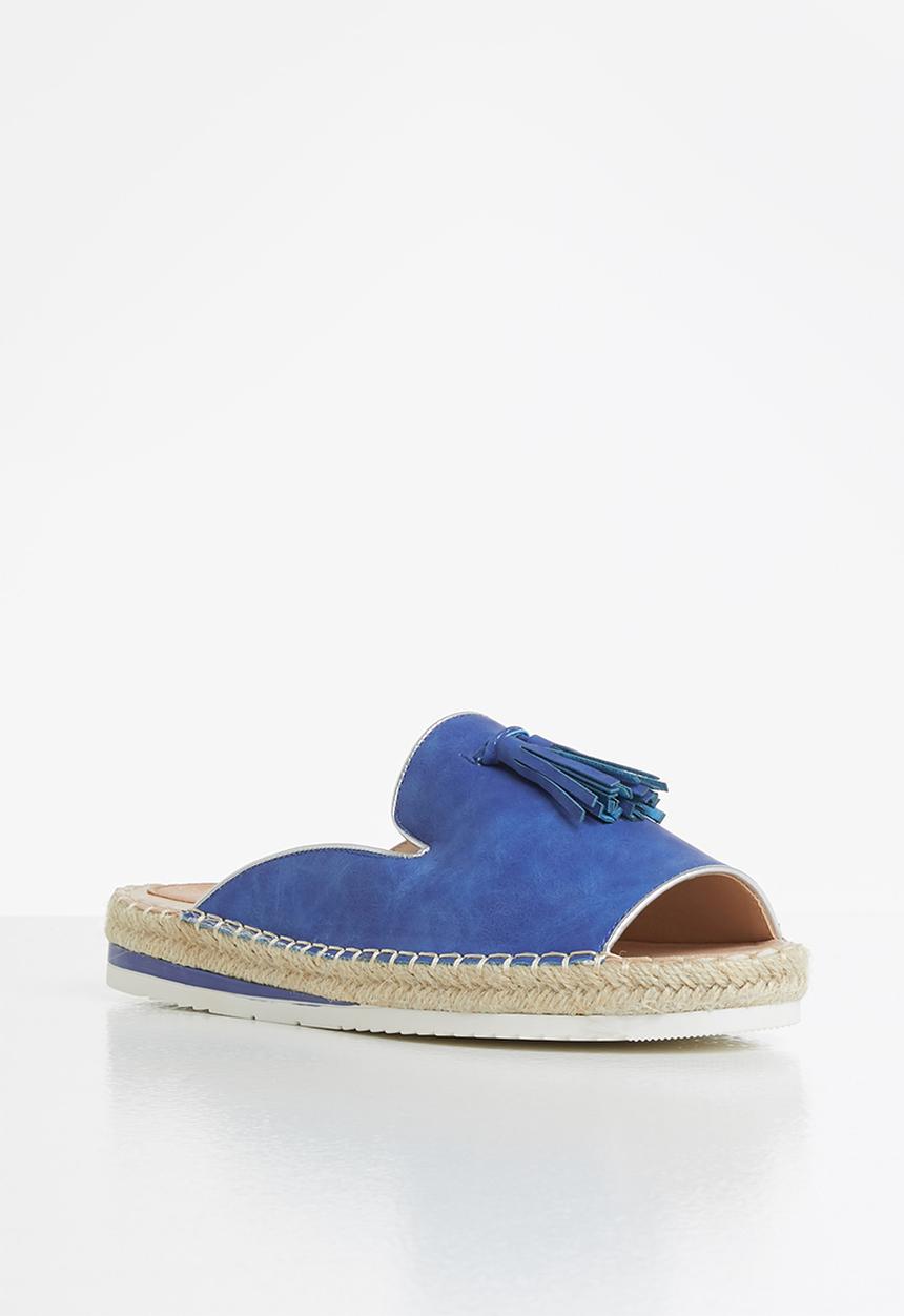 Seduction - Tassel espadrille slide - blue