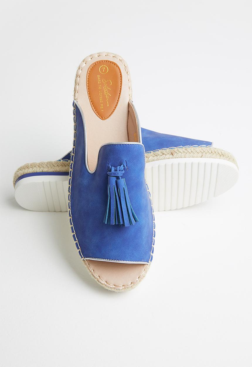 Seduction - Tassel espadrille slide - blue