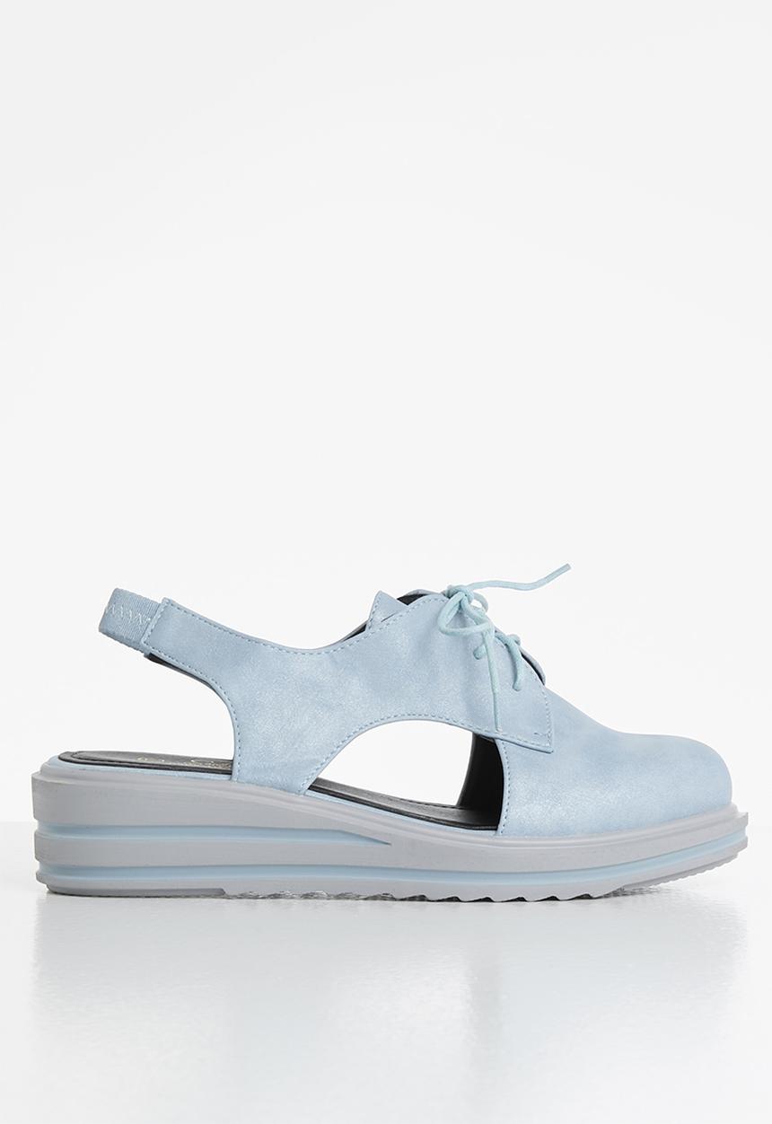 Seduction - Cutout flatform shoe - petrol blue