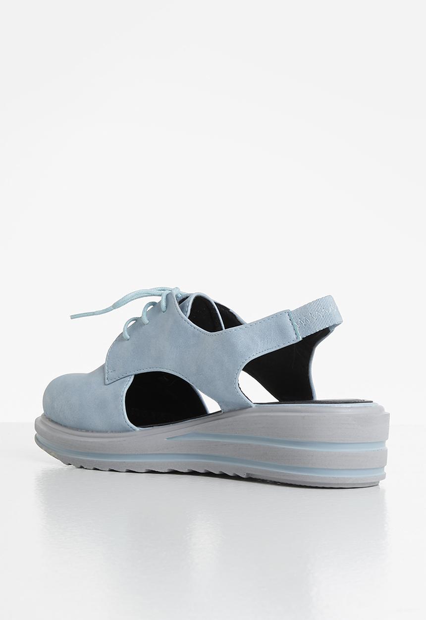 Seduction - Cutout flatform shoe - petrol blue