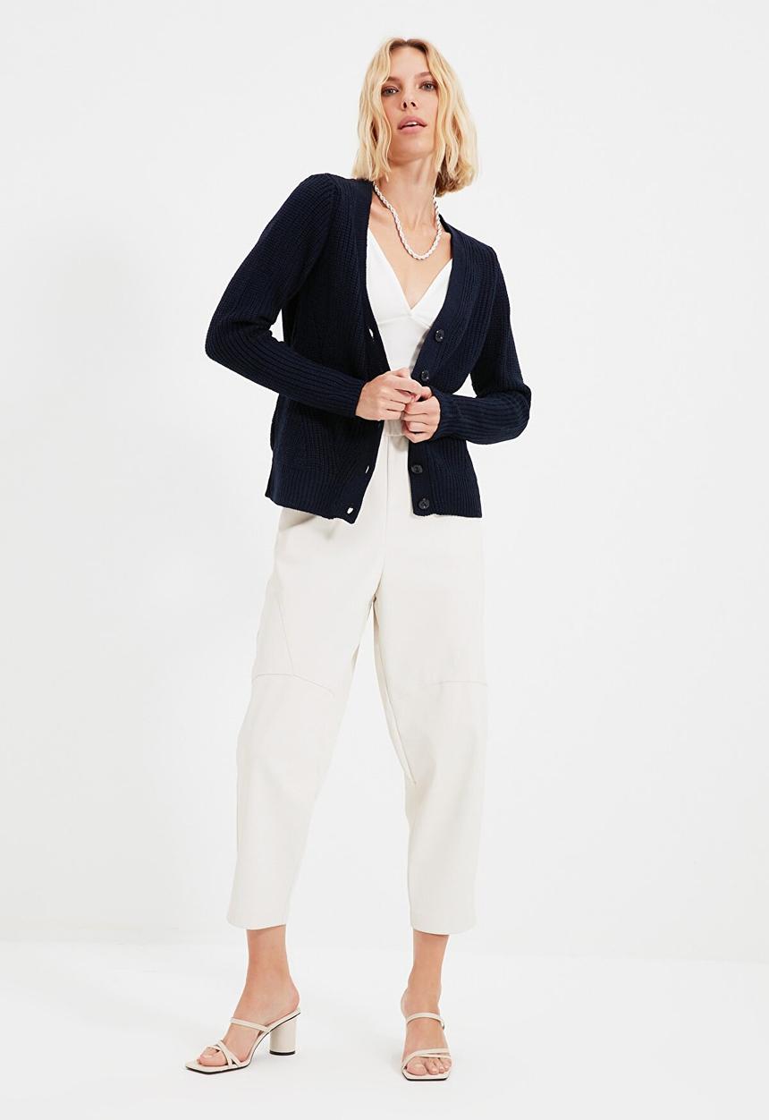 Trendyol - Knitted cardigan - navy