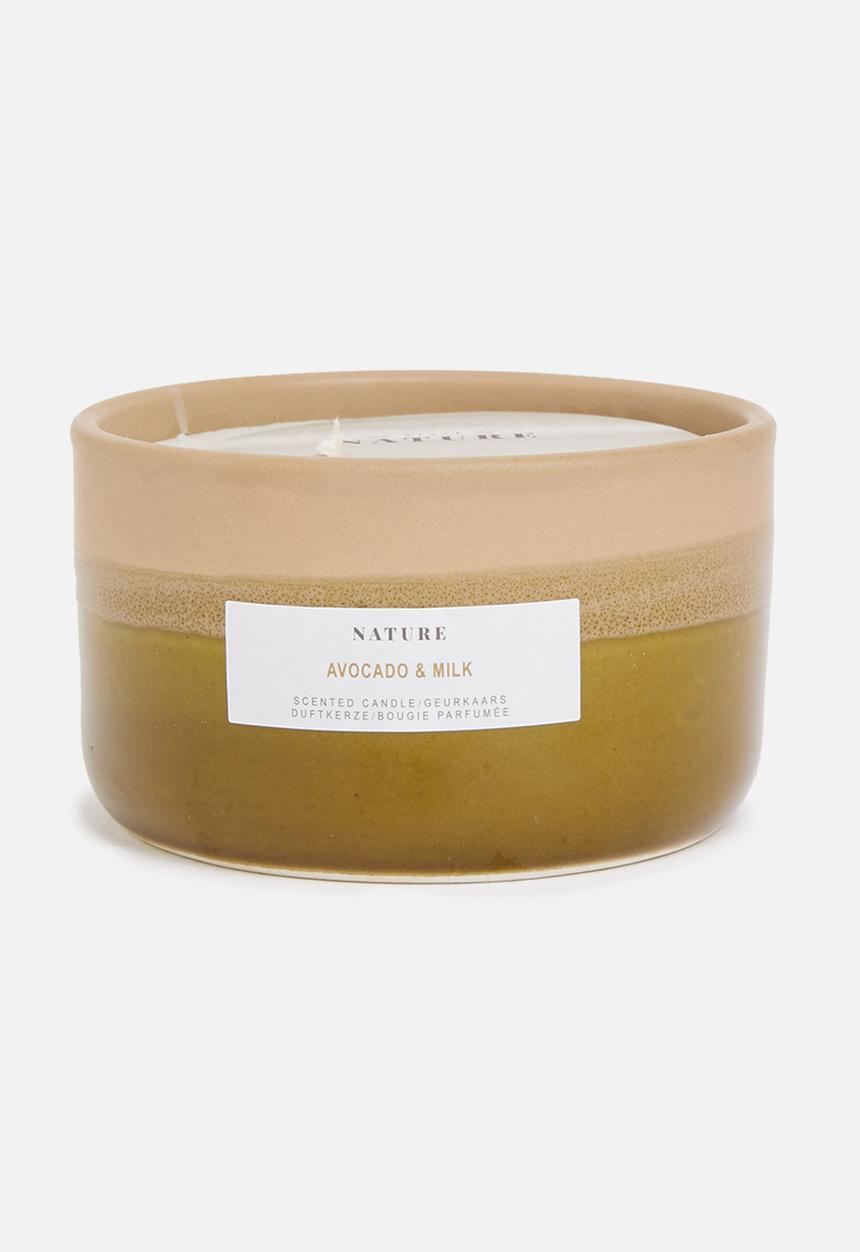H&S - Avocado milk scented candle - yellow