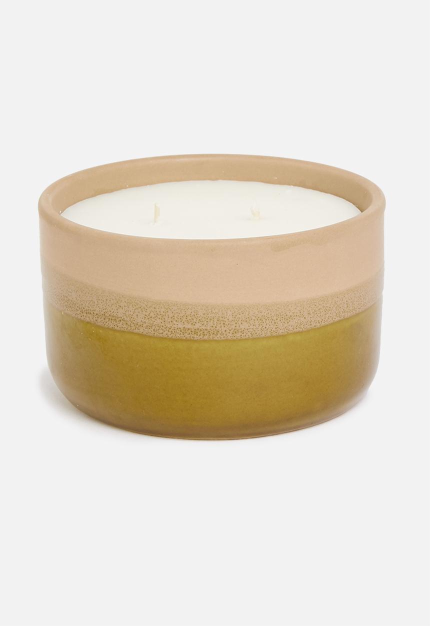 H&S - Avocado milk scented candle - yellow