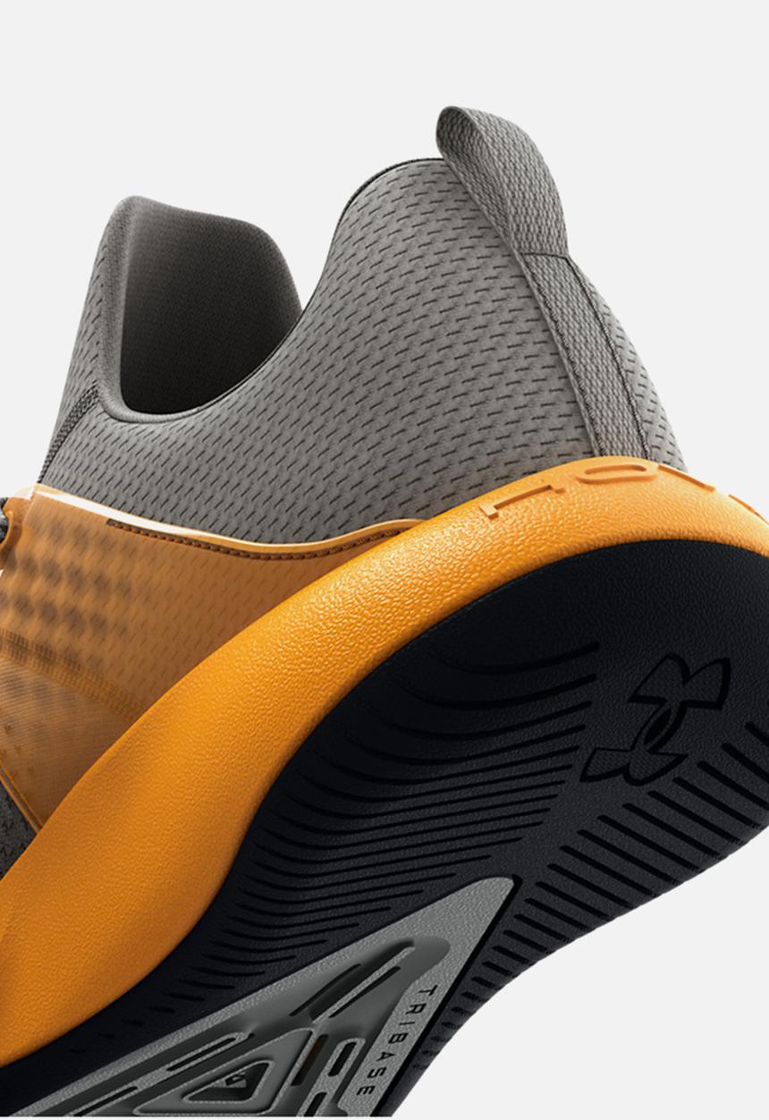 Under Armour - Ua hovr rise 3 - concrete/omega orange/black