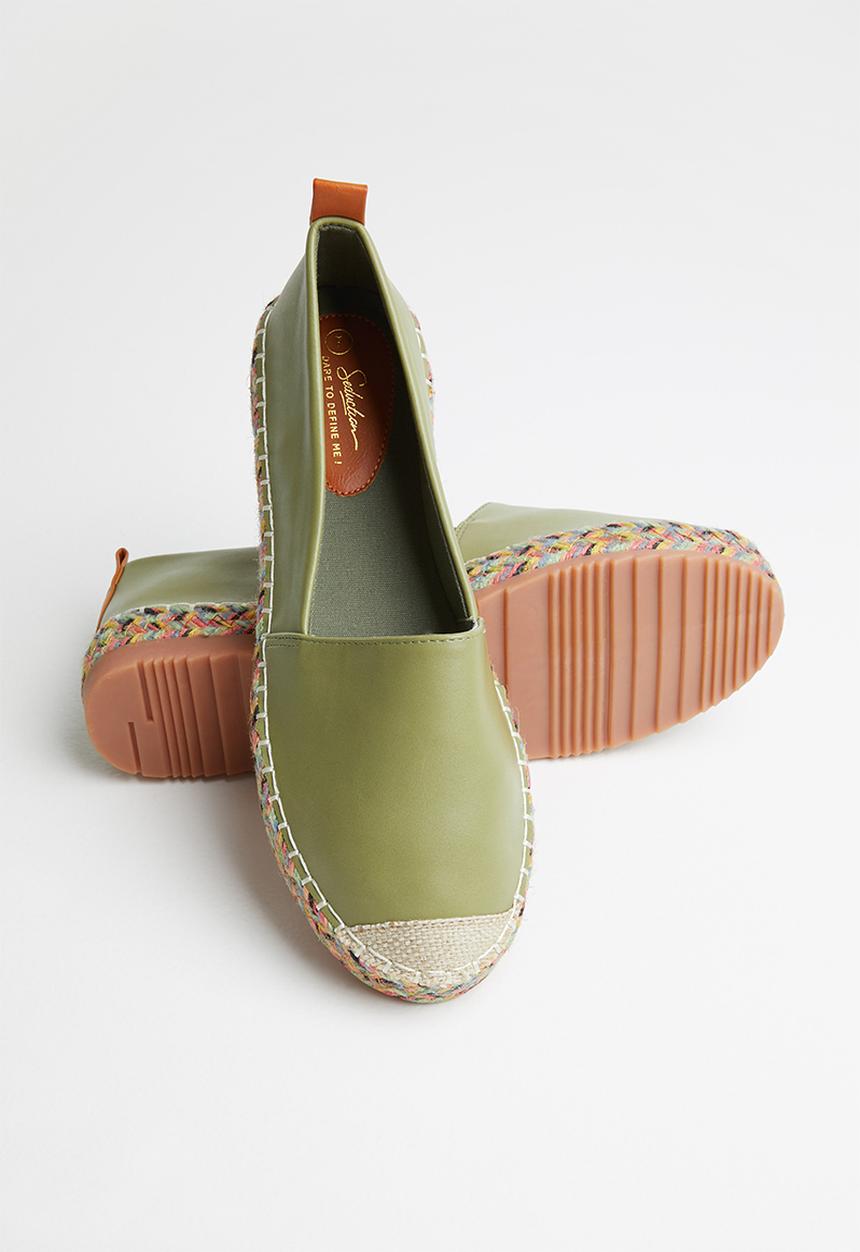 Seduction - Braided sole espadrille - sage