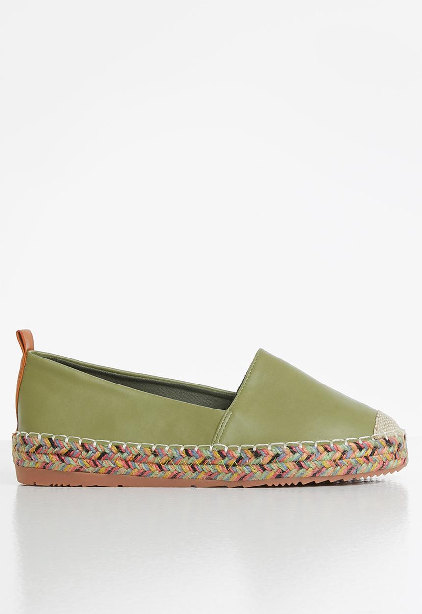 Seduction - Braided sole espadrille - sage