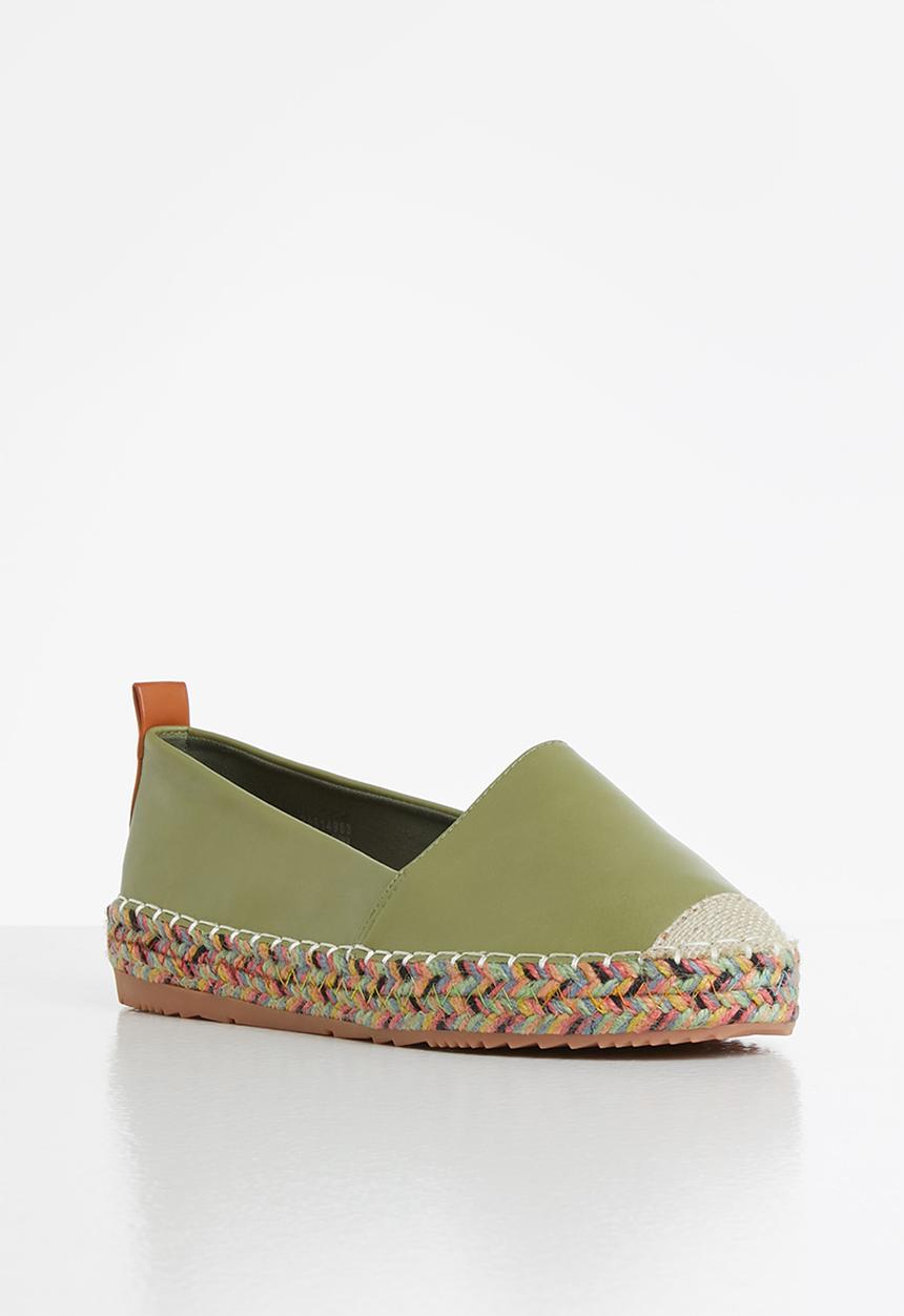 Seduction - Braided sole espadrille - sage