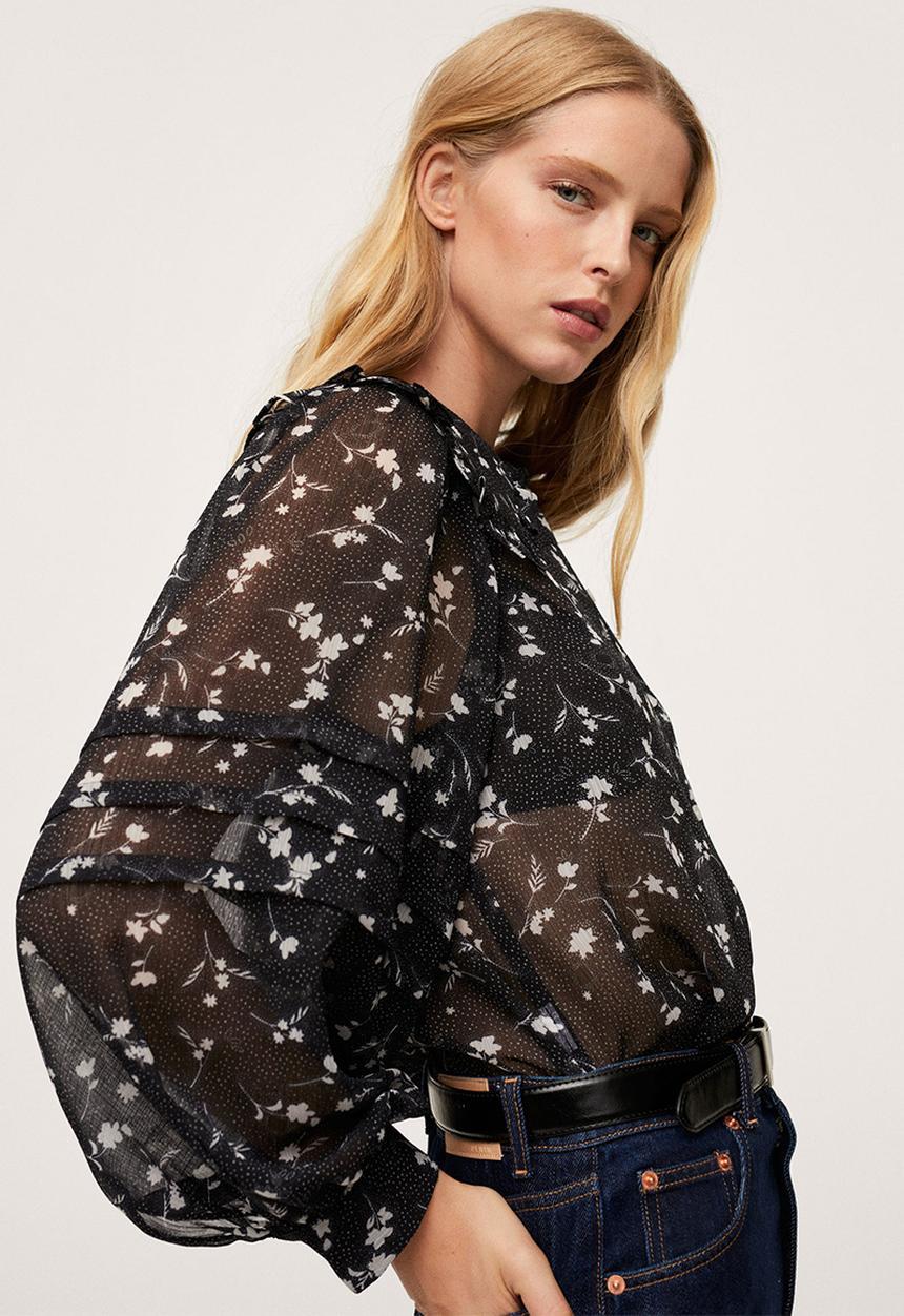 MANGO - Blouse amelie - black