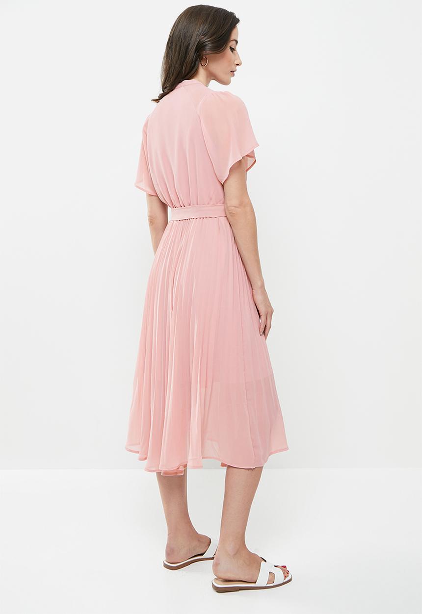 ONLY - Aida short sleeve midi dress - violet ice
