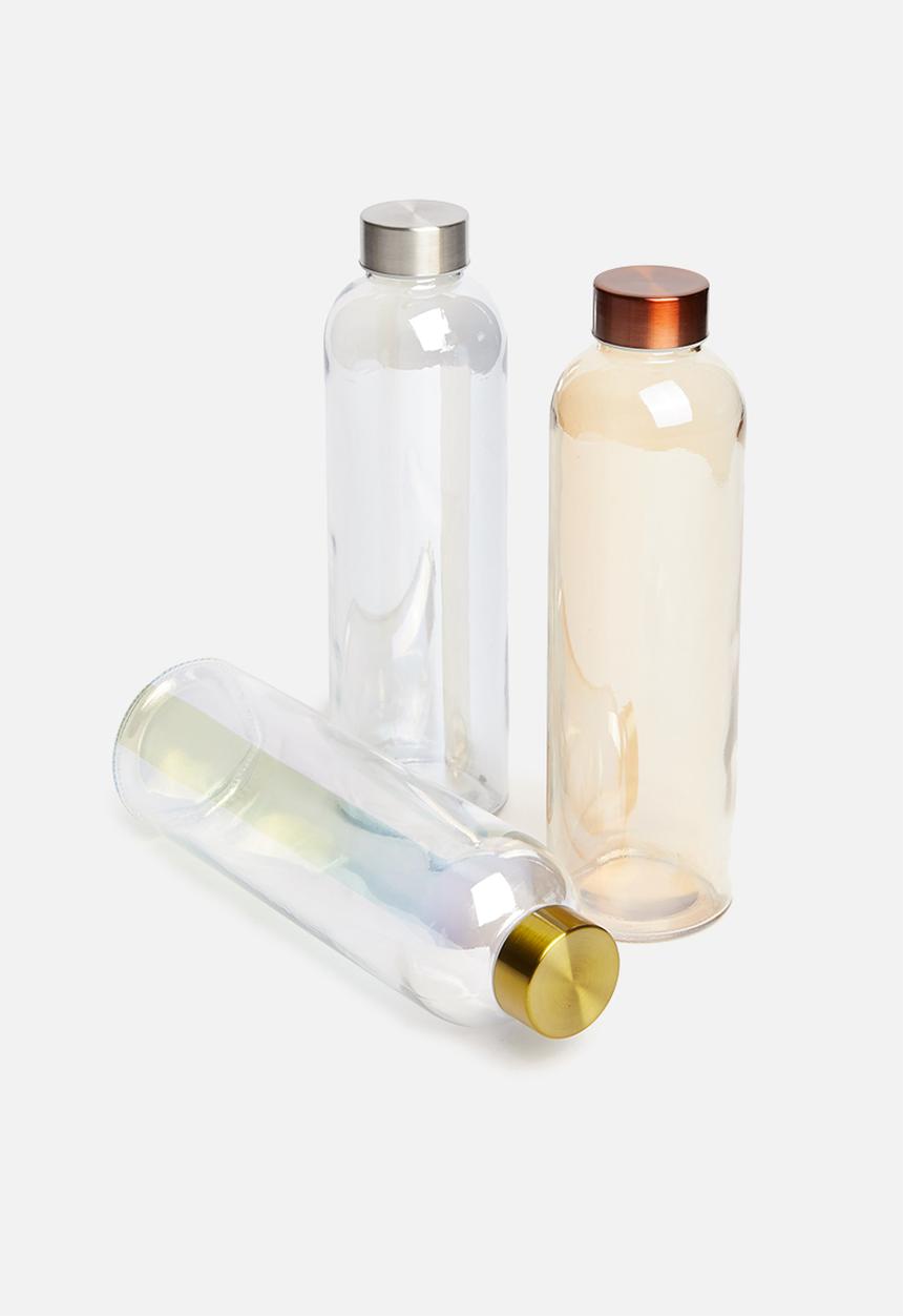 Excellent Houseware - Glassy water bottle - yellow