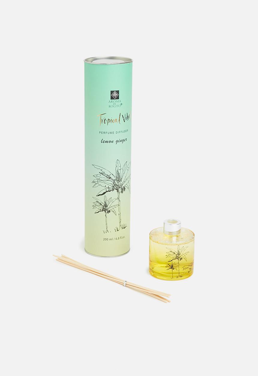 H&S - Rattan sticks diffuser - yellow lemonginger