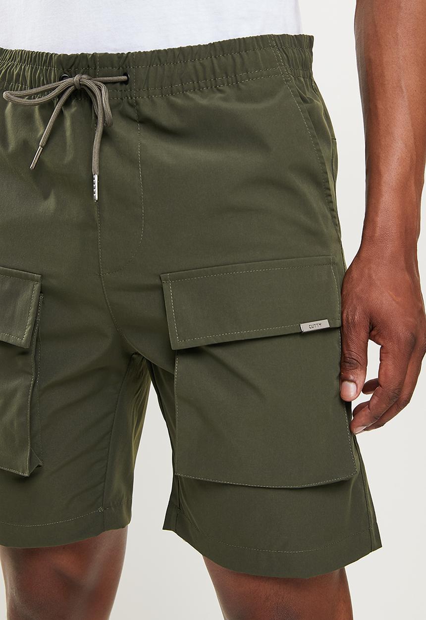 Cutty - Perry regular fit cargo shorts - fatigue