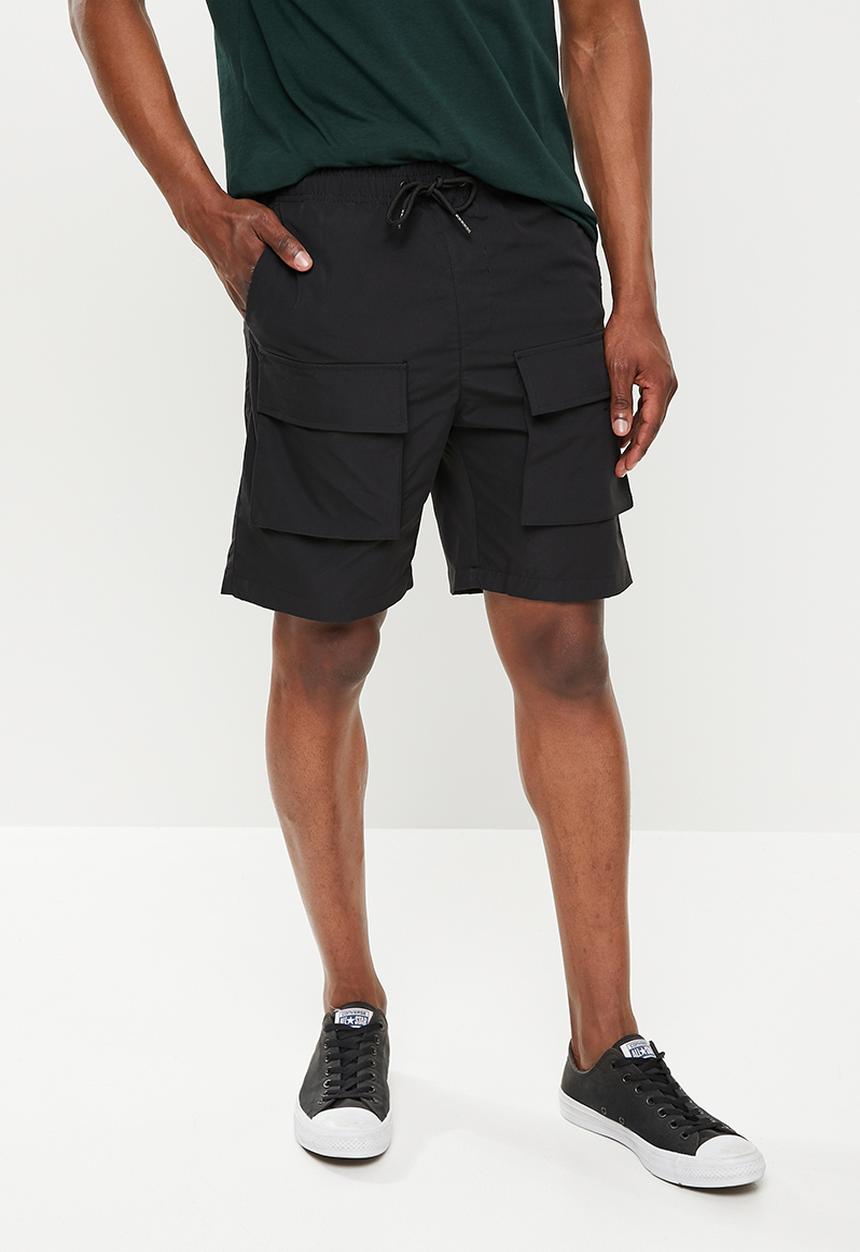 Cutty - Perry regular fit cargo shorts - black